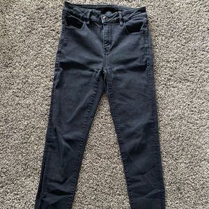 American Eagle High-rise jeggings, size 4, black